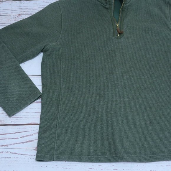 Mountain Warehouse Men's Fleece Pullover 1/4 Zip Size Medium Green - Picture 6 of 11